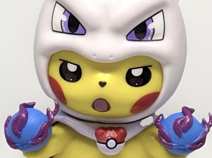 Pikachu Mewtwo Cosplay Figure Collectible Pokemon Style Anime Toy NEW!