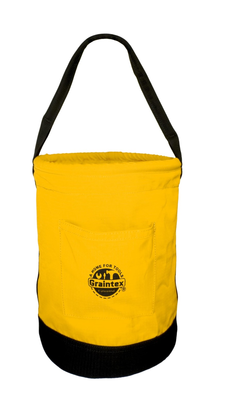 Graintex Canvas Utility Bucket 9.5″x14″, Round Tool Bucket, Reinforced Base
