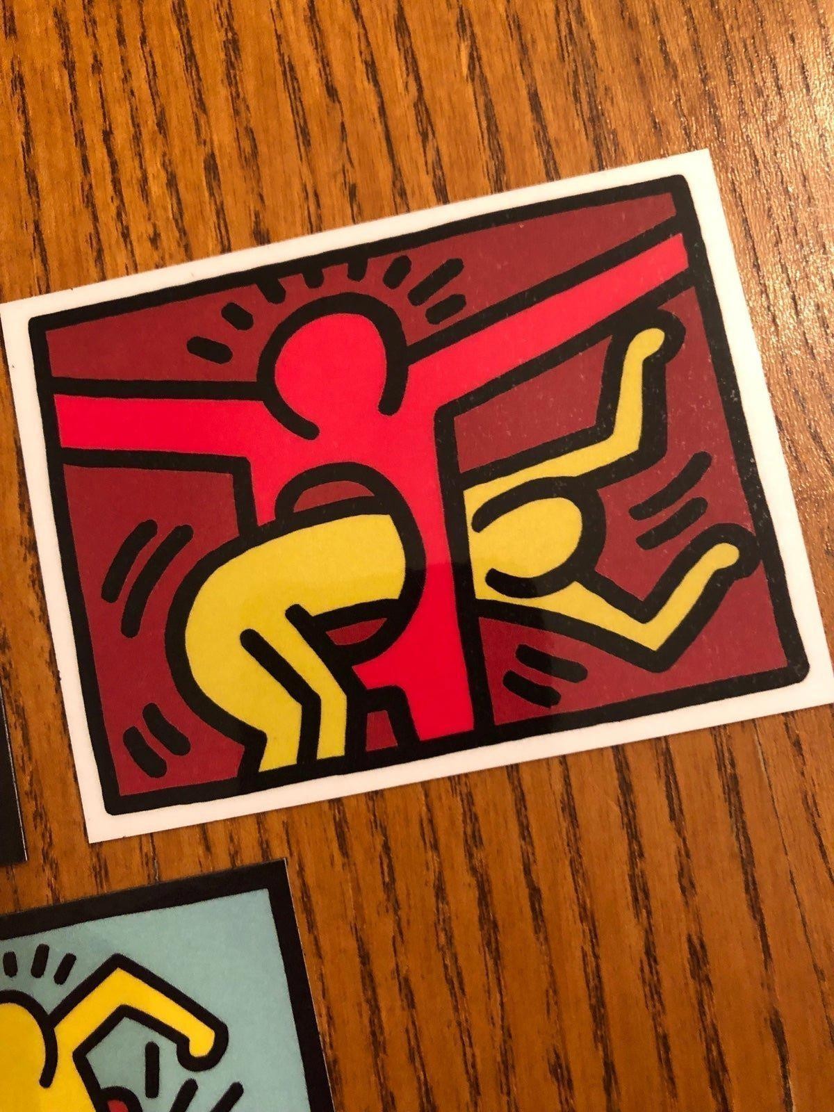 Keith Haring fridge magnets Modern pop art decor funny friends gift idea