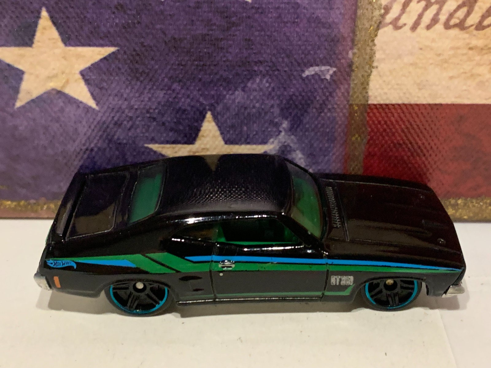 HOT WHEELS 1973 FORD FALCON XB X2. YELLOW & BLACK