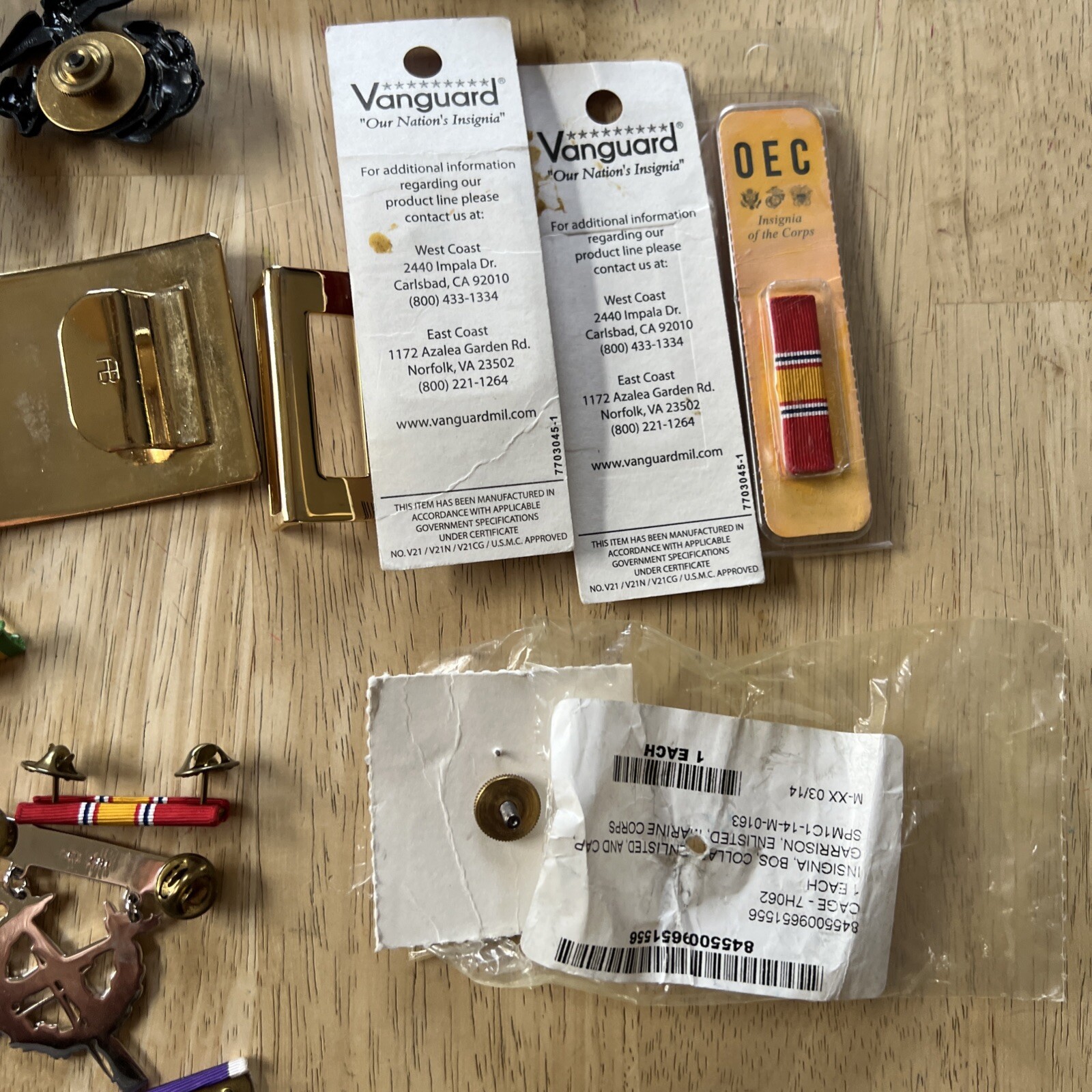 Vintage and modern assorted military items. Mostly New See description for more