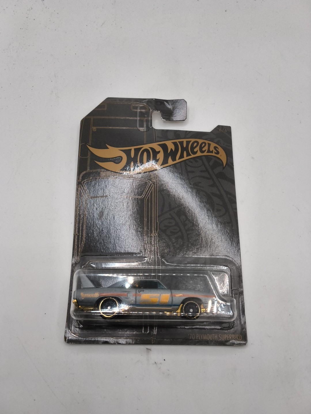 Hot Wheels 51st Anniversary Satin Chrome 70 Plymouth Superbird 6/6 New MOC
