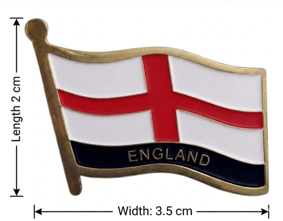 Heritage England Collection: Exclusive Metal Enamel Pin & Embroidered Patch Set.