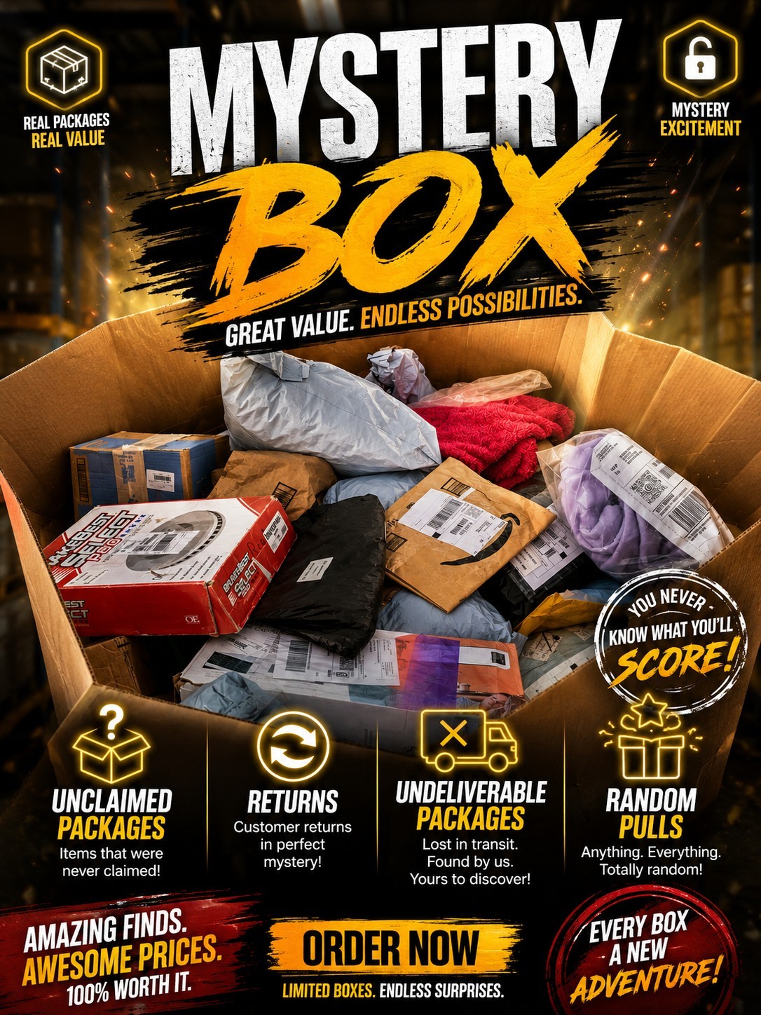 Unclaimed Package | Returned Package | Random Package | Mystery Box Package