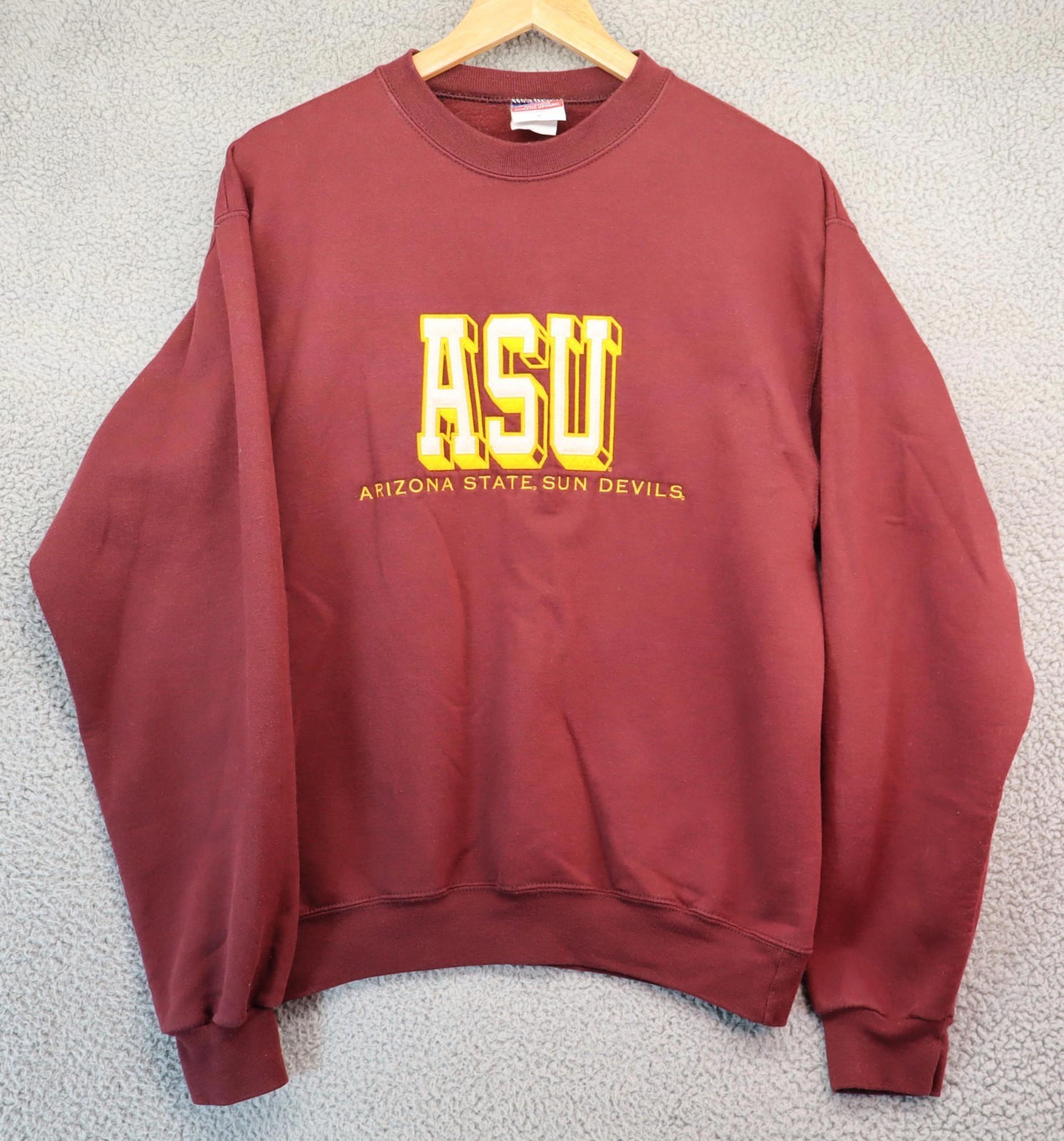 ASU Sun Devils Sweater Fleece Crew Champion Men Small