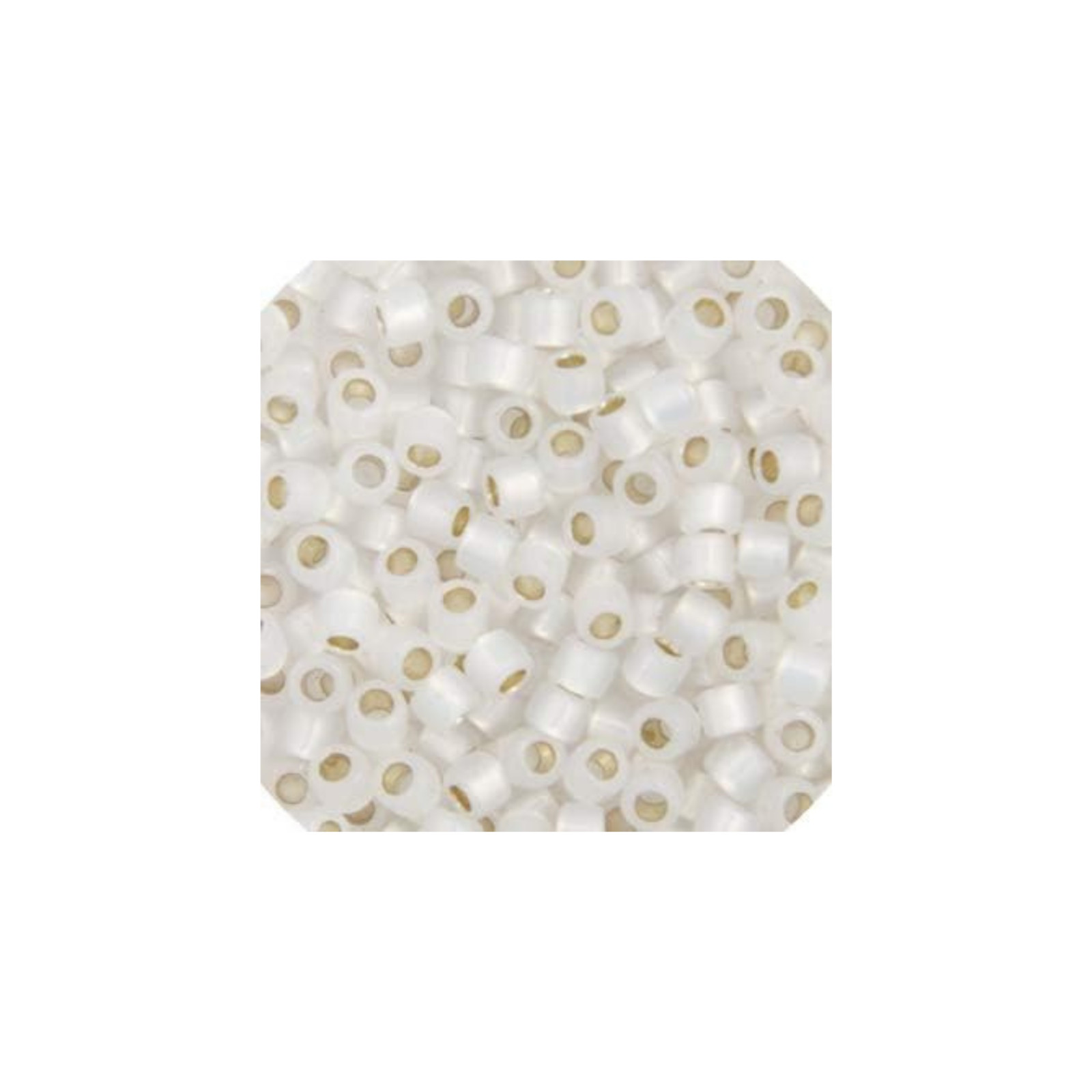 John Bead Lined 50gms Bag Japanese Glass Beads White 1 6mm Functional Carry