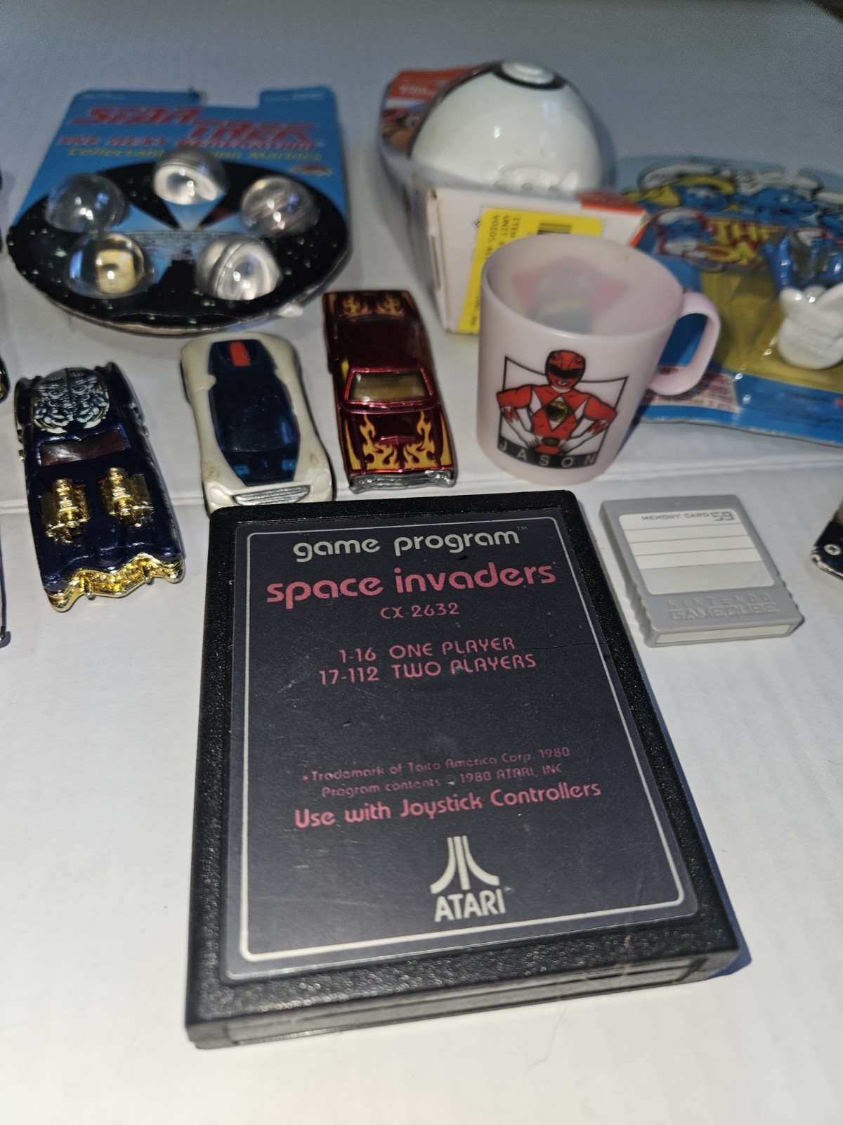 Vintage Junk Drawer Lot Retro Toy GameCube Star Trek Atari Pokémon Hotwheels