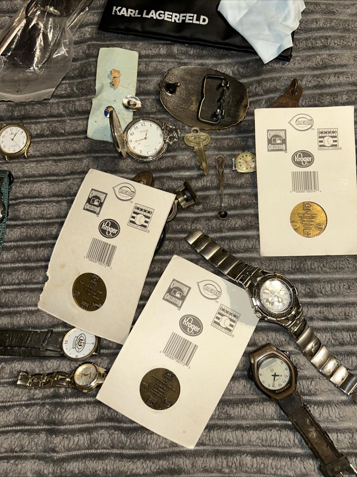 Junk Drawer Old Untested Interesting & Miscellaneous Stuff Watches Coins DETAILS