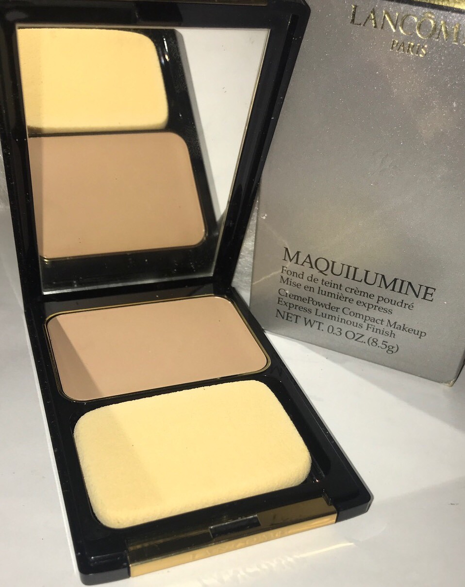 LANCOME MAQUILUMINE CREME POWDER COMPACT MAKEUP – BEIGE NATUREL III -NEW – BOXED