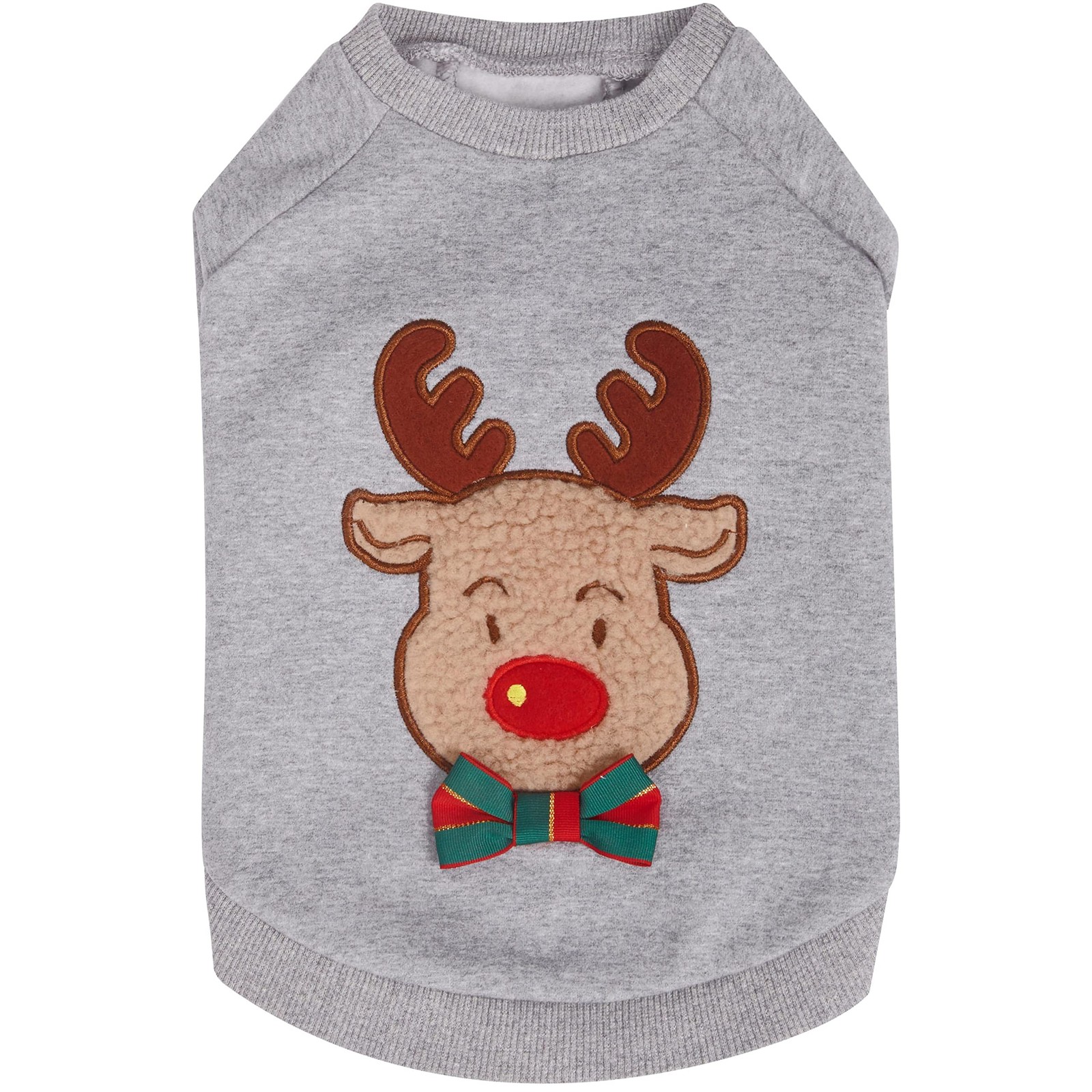 Blueberry Pet Christmas Reindeer Dog Sweatshirt 14″ Holiday Pullover Jacket