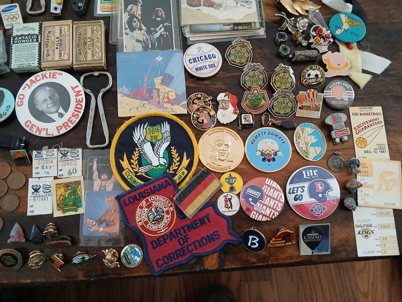 Vintage junk drawer lot of oddball stuff