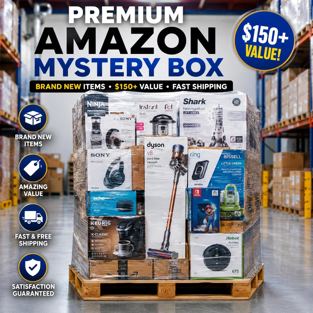 High Value Liquidation Package – Mixed Categories Brand New Items – Large