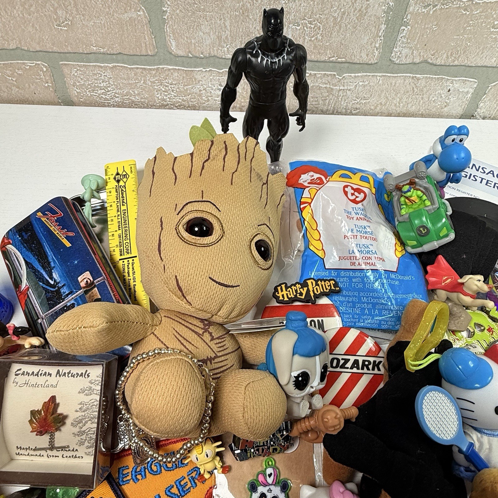 Junk Drawer Mixed Lot Assorted Smalls Toys Trinkets 2.33 Pounds