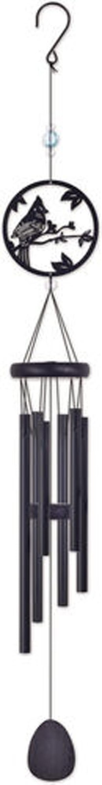 Sunset Vista Designs Aluminum Wind Chime – 35″, Cardinal, Outdoor Garden Decor