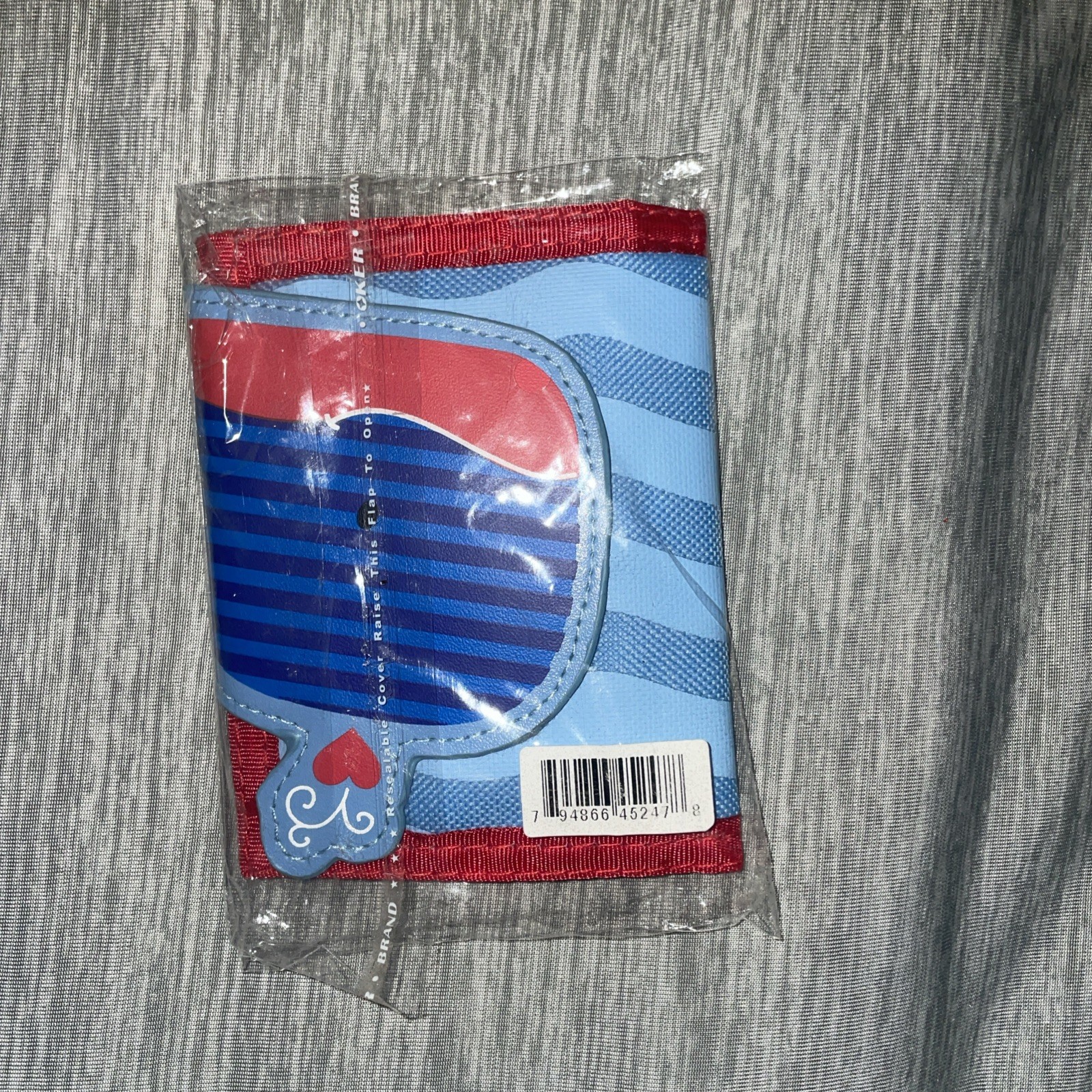 Stephen Joseph Kids Unisex Wallet Toddler Wallet Boys Girls Whale Blue and Red