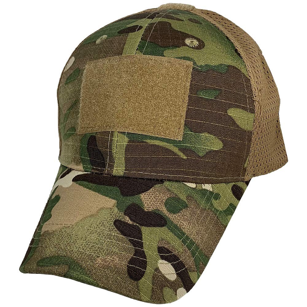 EAGLE CREST Mesh Back Adjustable Hat 3 Hook & Loop Brown Cap