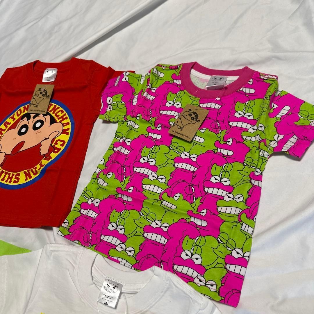 [100cm] Crayon Shin-chan/Waniyama-san T-shirt 25th Anniversary 5-piece set