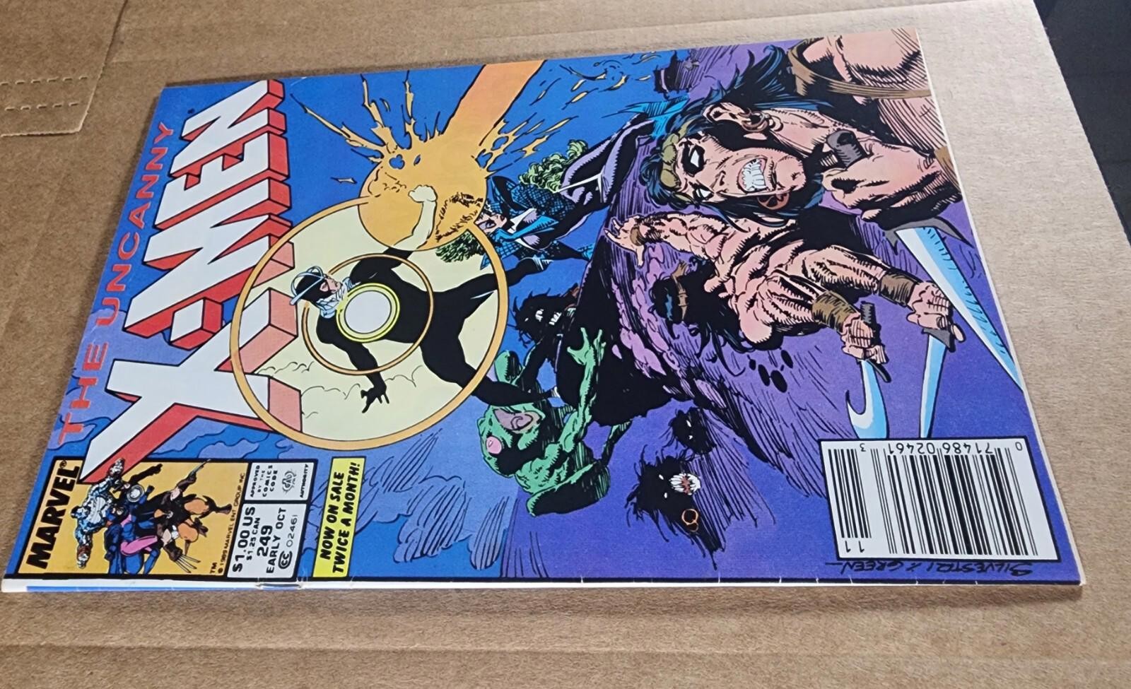 Uncanny X-Men #249 VF Newsstand Marvel Comics 1989 1st App Whiteout