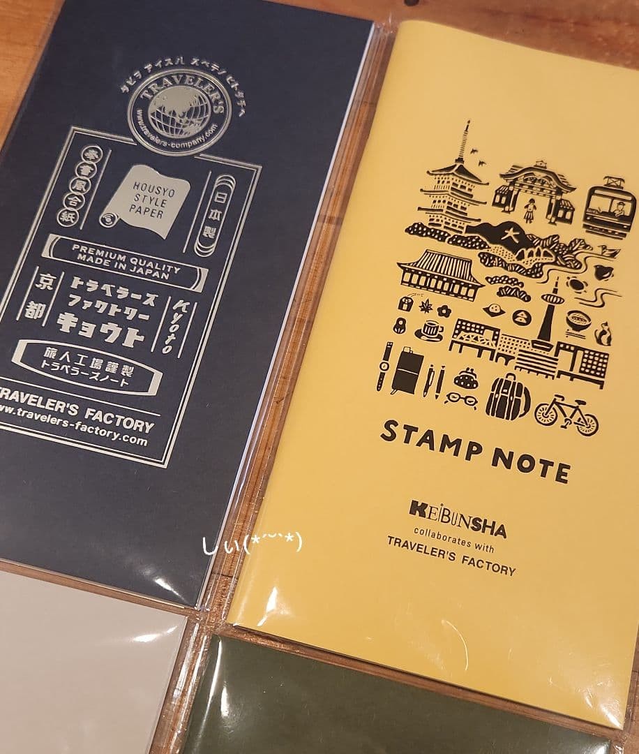 Traveler’s Factory Kyoto Limited Refill Set of 4 Traveler’s Notes
