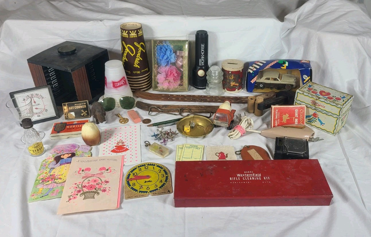 JUNK DRAWER Mixed Reseller Lot of 50+ Estate Sale Flea Market Auction 8+ lbs HTF