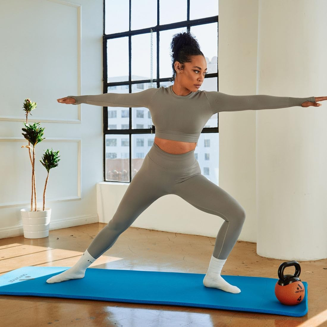 AGM Elite Dual Surface Mat 56″ – Versatile Blue Exercise & Play Mat