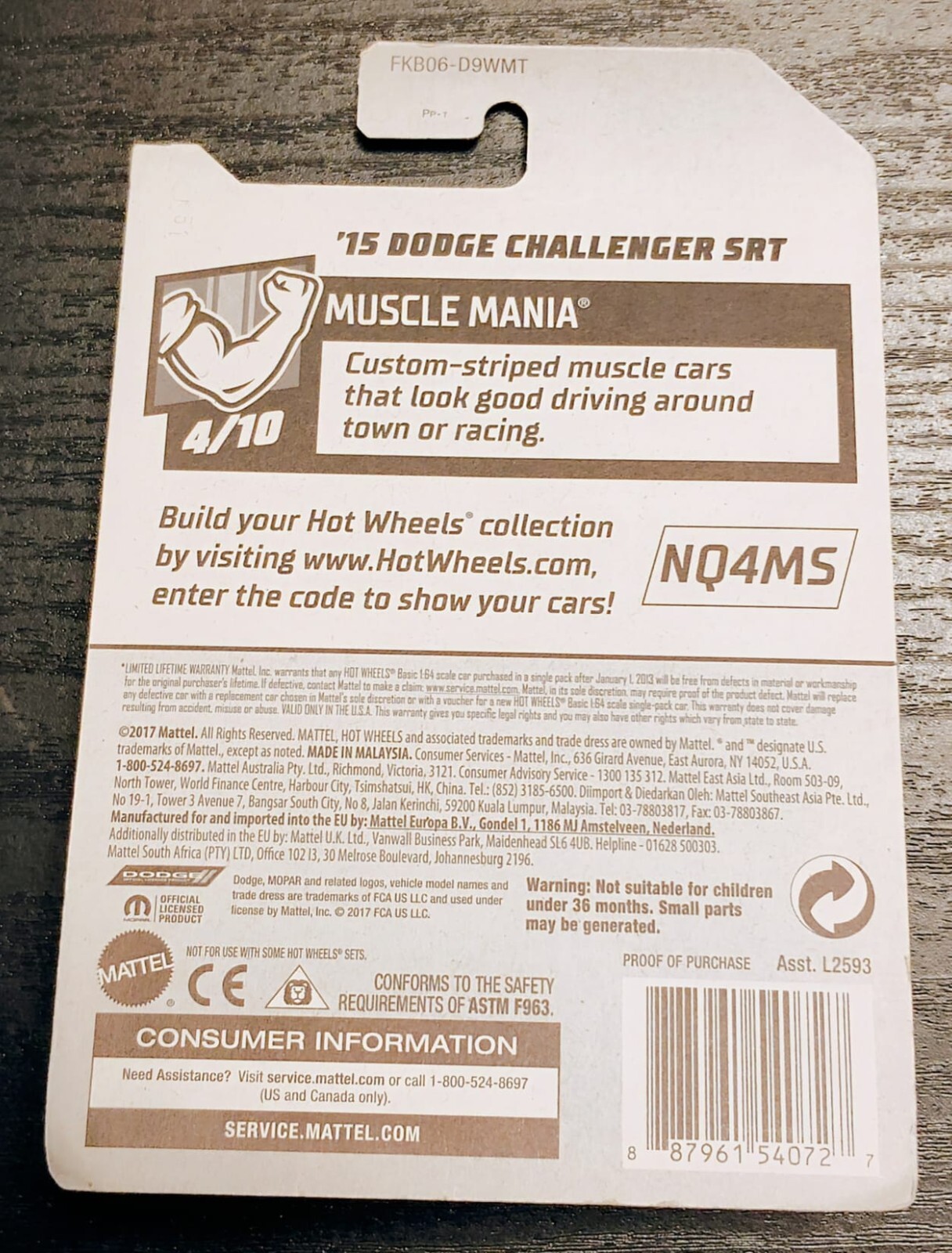Hot Wheels Muscle Mania 4/10 Lot of 3 – ⚠ INCL. ONE Special 50TH ANNIV. ! ⚠
