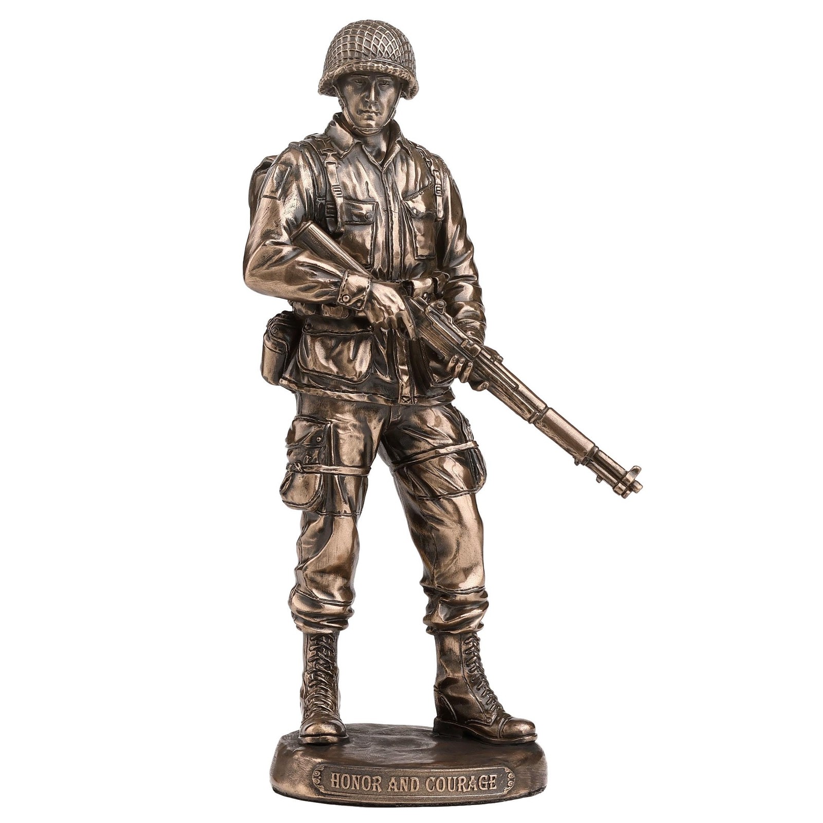 Veronese 5.75″ Honor & Courage US Army Military Sculpture,Cold Cast Resin Bronze