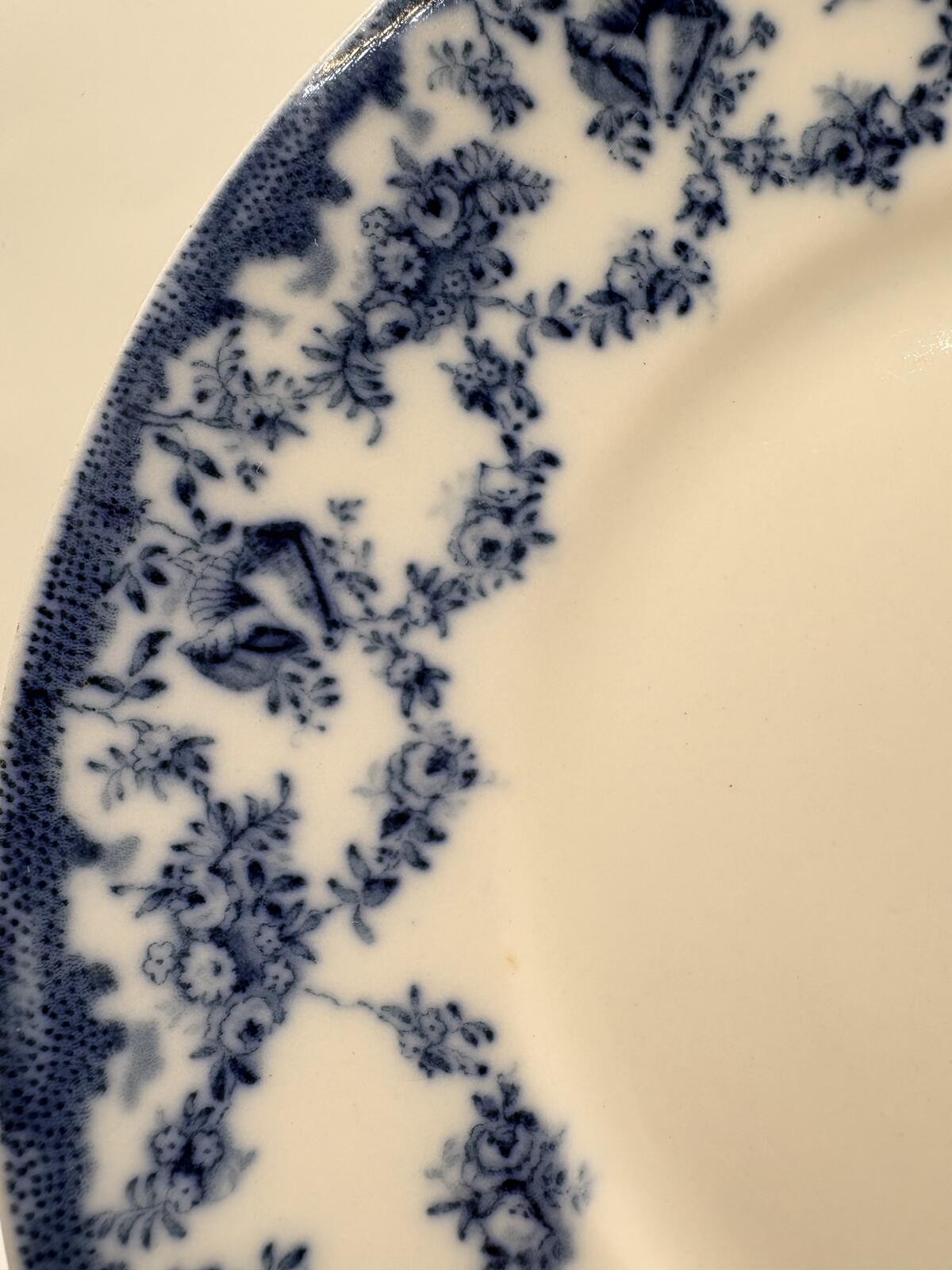 Antique Royal Doulton Audley Flow Blue Salad Luncheon Plate England 1902-1922