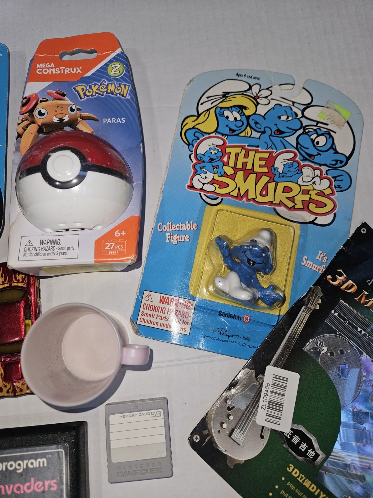 Vintage Junk Drawer Lot Retro Toy GameCube Star Trek Atari Pokémon Hotwheels