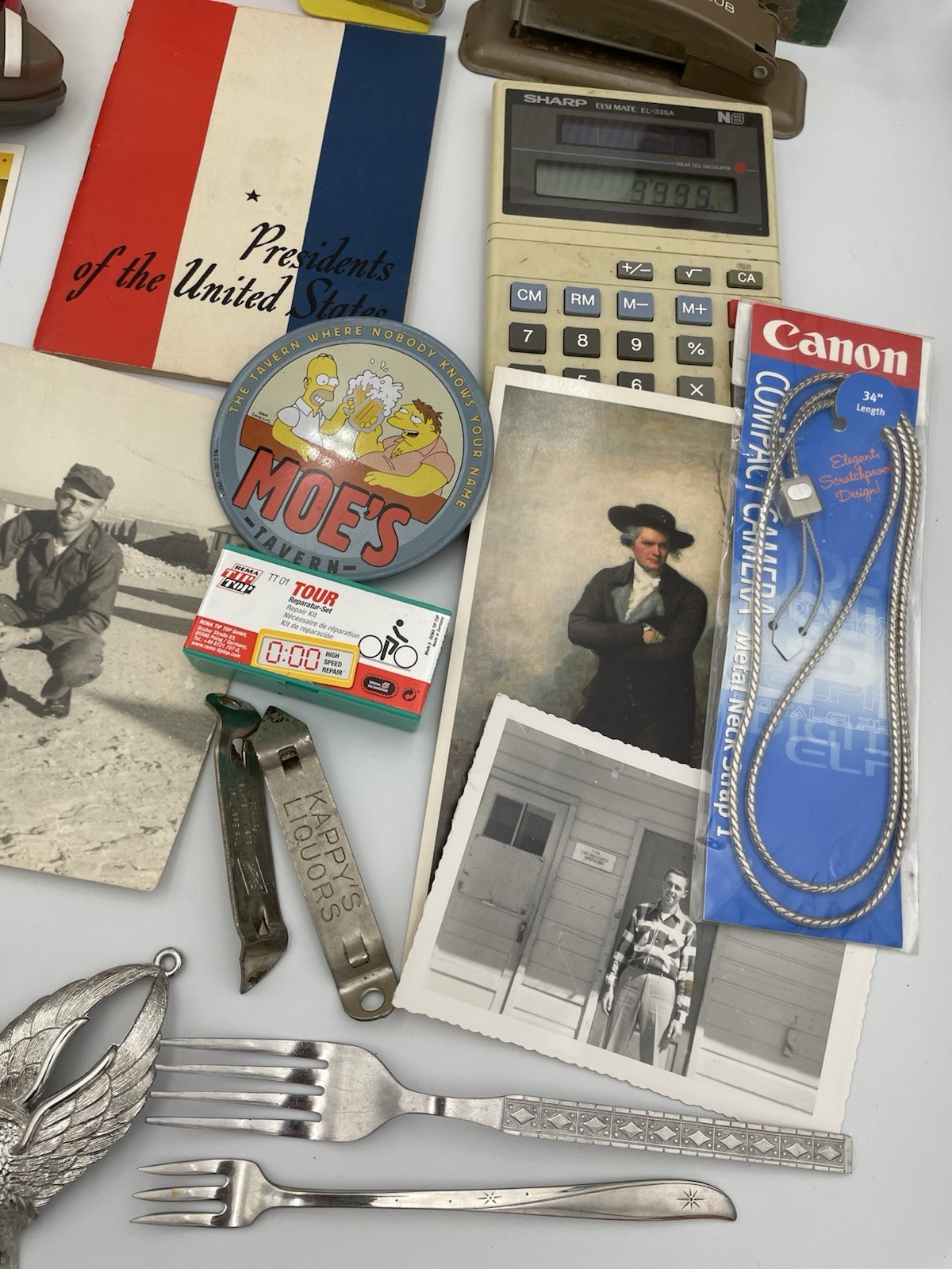 VTG 28pc Mixed Grandpa Lot: Military, USA, Car, Postcards, Photos, Football TG1