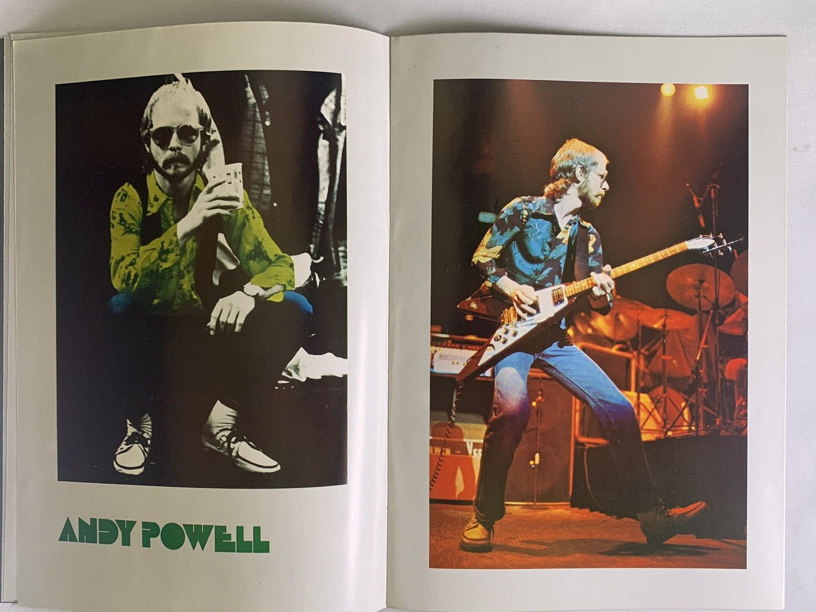 Wishbone Ash Powell Turner Programme Original Vintage New England Tour 1976