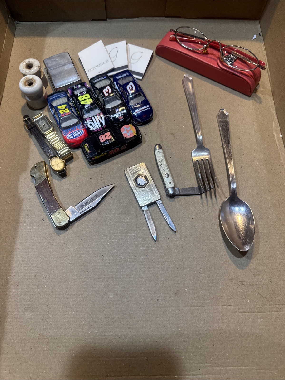 Very Nice Junk Drawer, Knives Imperial, Winchester, Lorus Watch, Zippo And More!