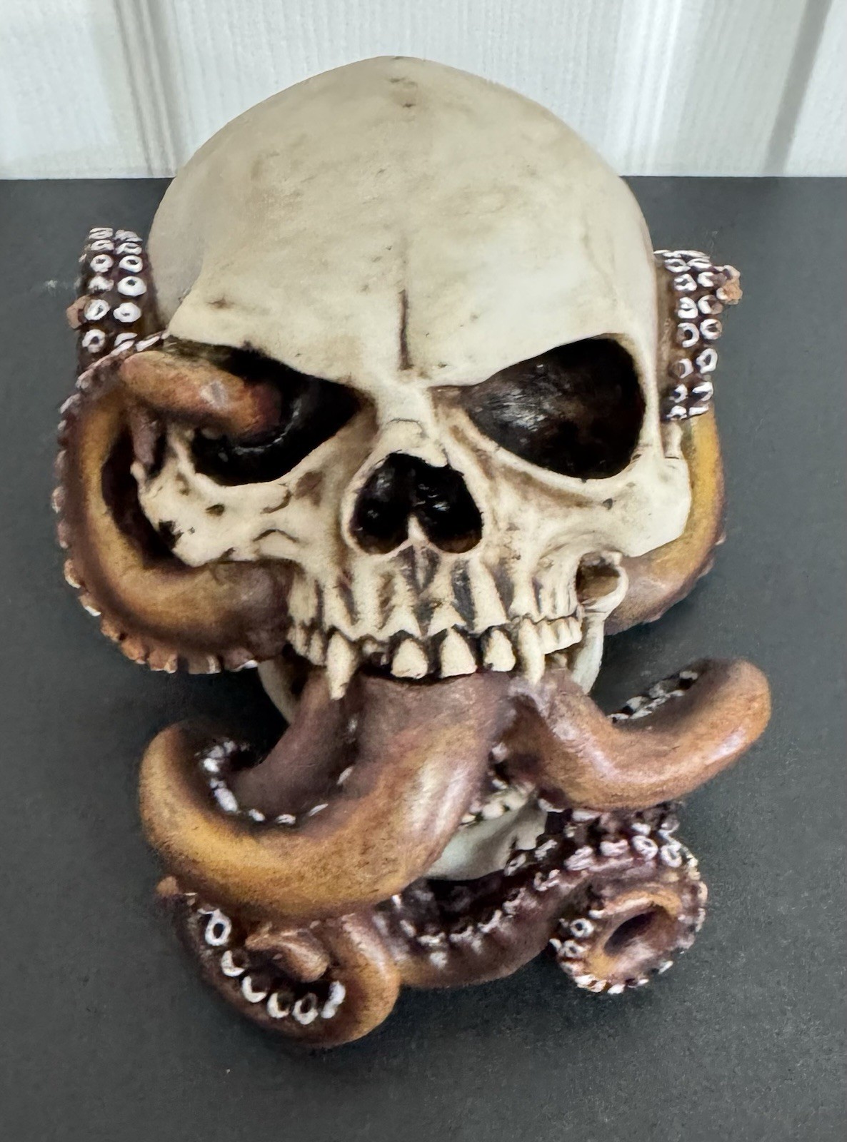 Pacific Giftware Kraken Octopus Skull Figurine, Nautical Pirate Decor, 6.5″
