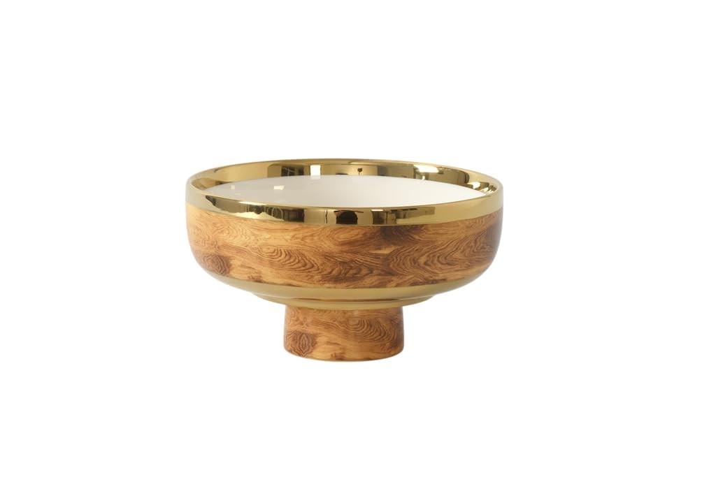 Pampa Bay Madera Small Footed Bowl, 6″ x 6″ x 3.5″