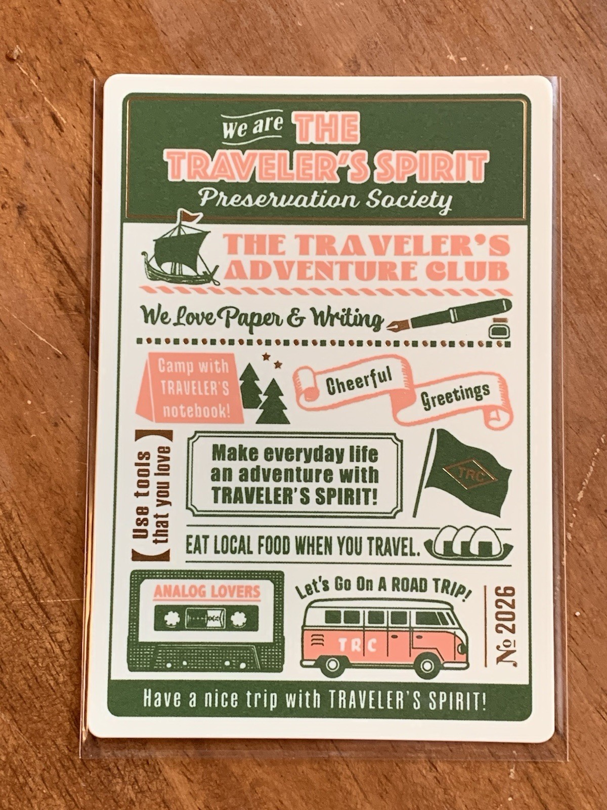 Traveler’s Company The Traveler’s Spirit Desk Pad Notebook Underlay Passport New