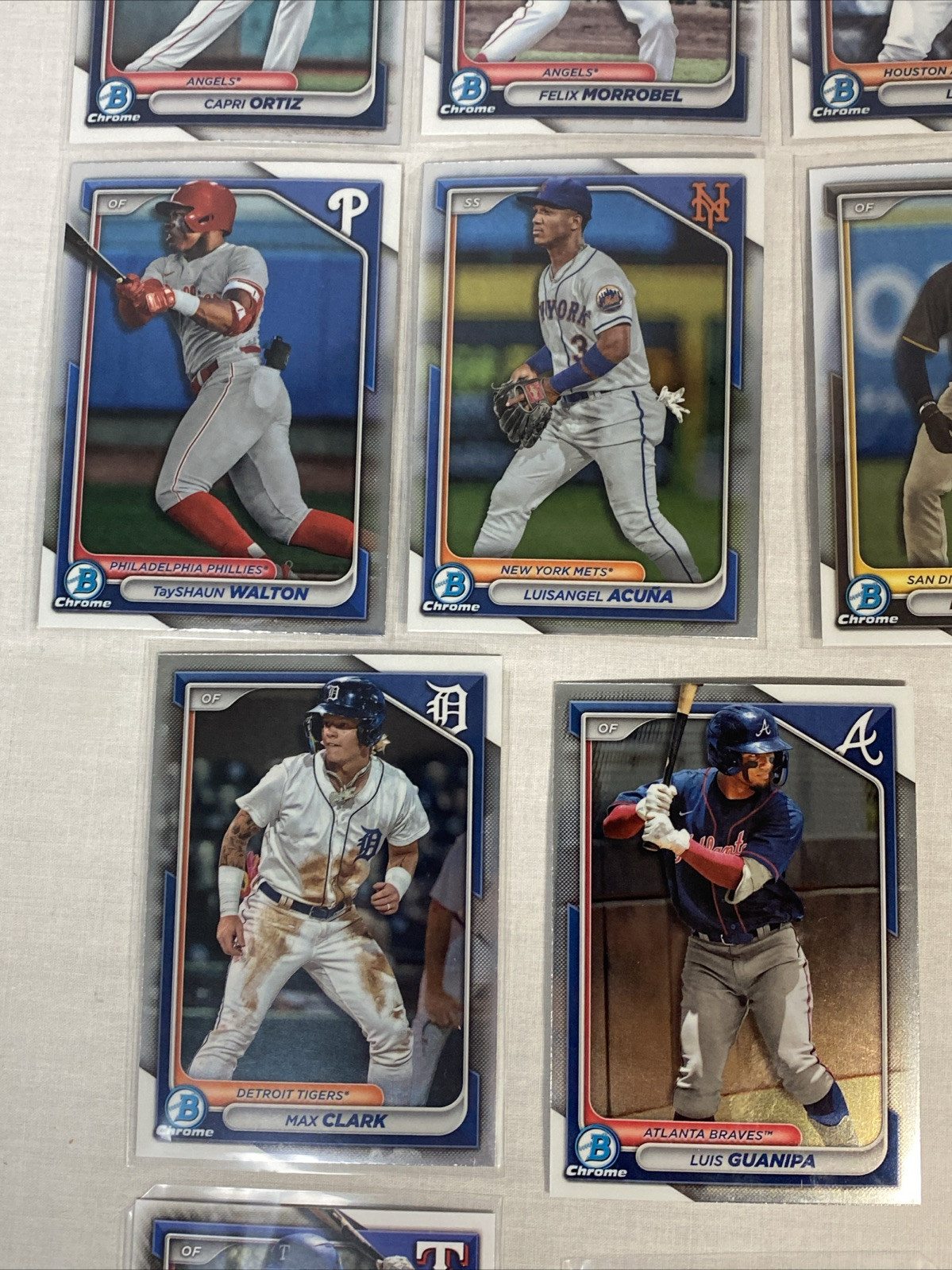 2024 1st Bowman Chrome + Mega Box & Paper Lot Of 28 Prospects