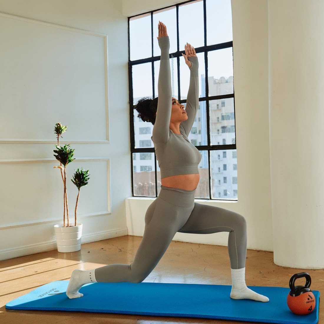 AGM Elite Dual Surface Mat 56″ – Versatile Blue Exercise & Play Mat
