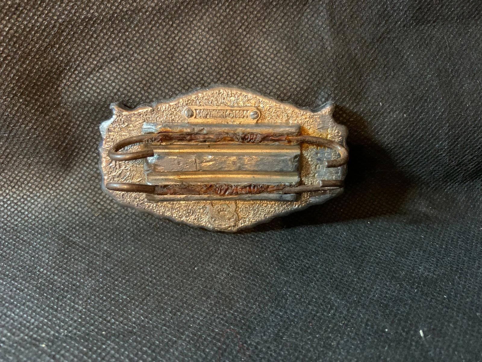 Vintage 1984 Harley Davidson Eagle Ladies Belt Buckle Free Shipping
