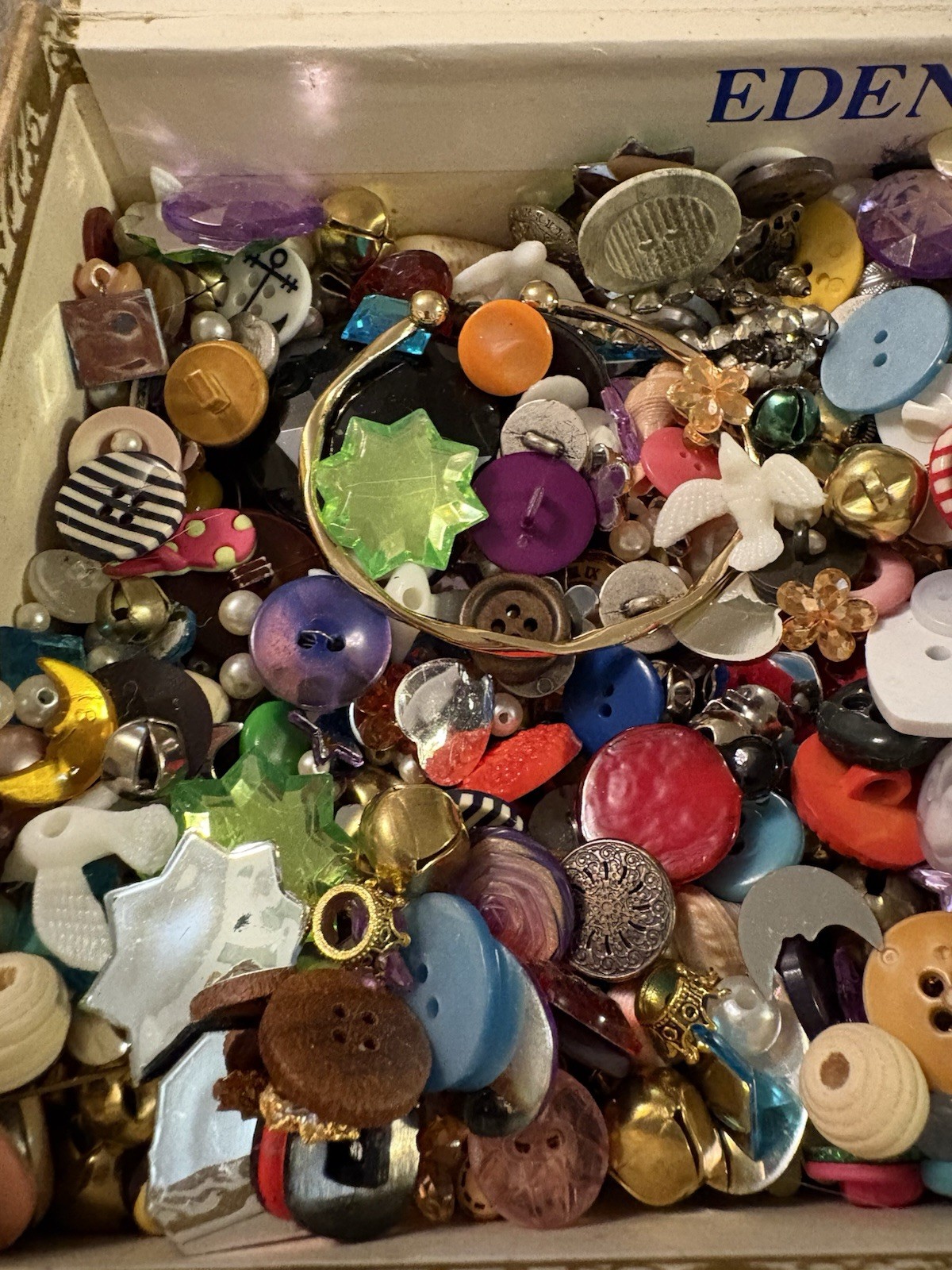 Junk Drawer Craft Lot. Vtg To Modern. Mixed Media. Broke Jewelry Buttons More