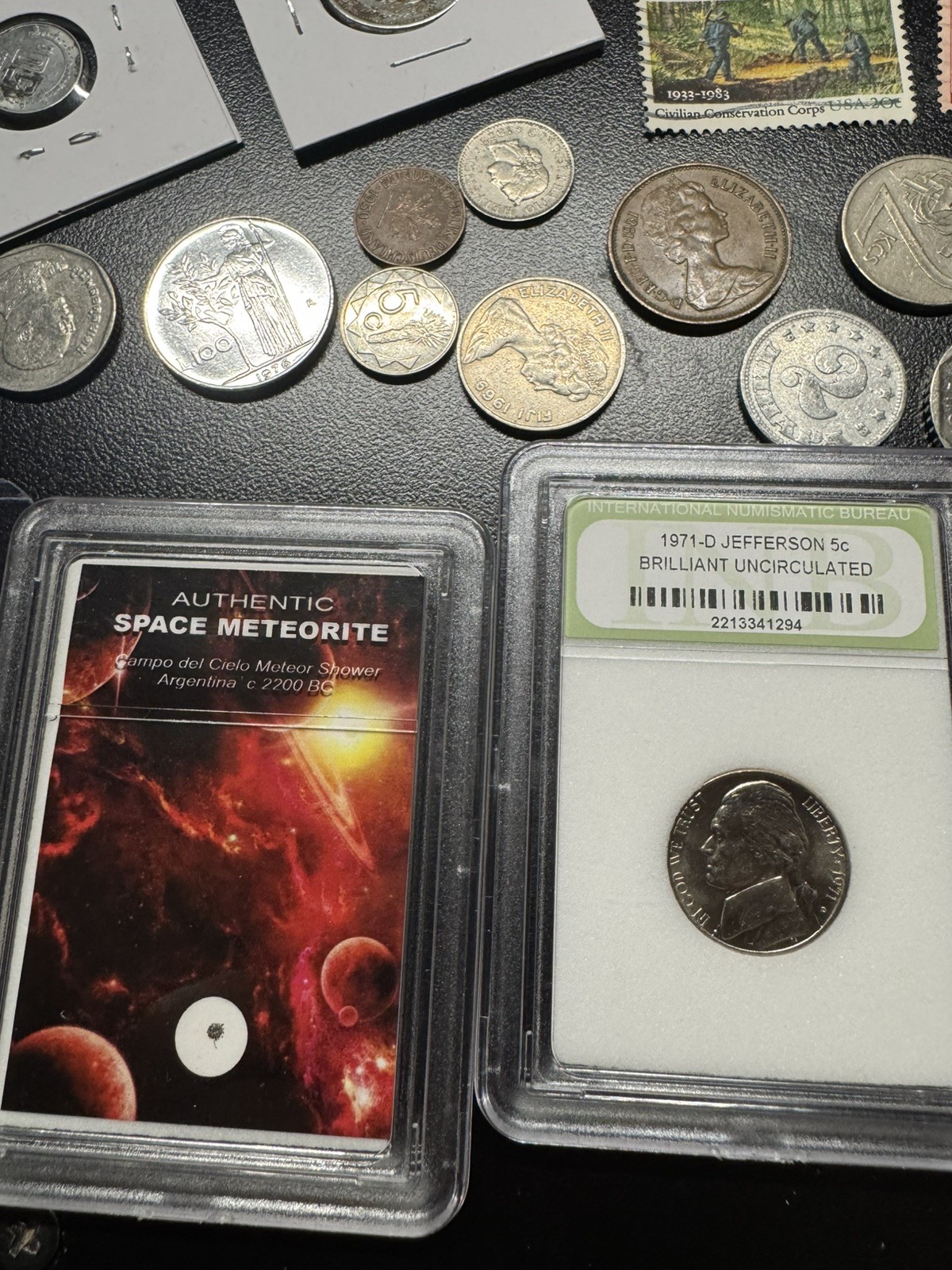 junk drawer lot Coins Cards