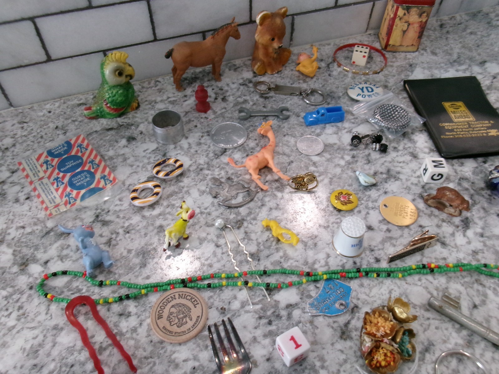 Vintage Junk Drawer/Trinket Lot, 50 Piece Lot, 1.3lbs – #2