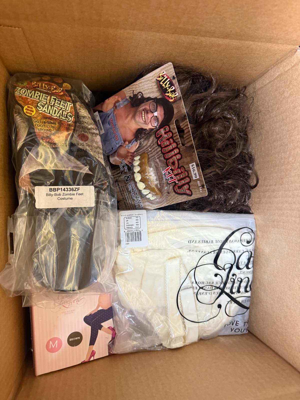 Bulk Reseller Lot 25pc Mixed Items Costume Wigs Bras Pet Accessories Wholesale