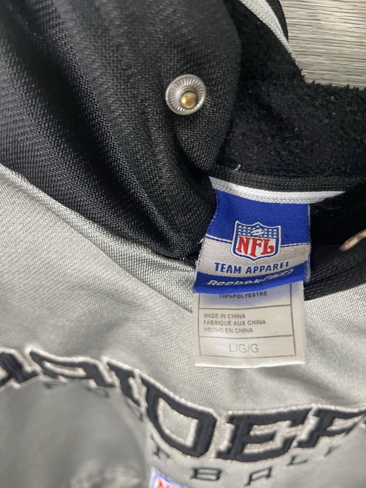 Las Vegas Raiders Pullover Hoodie NFL Team Reebok Men Large