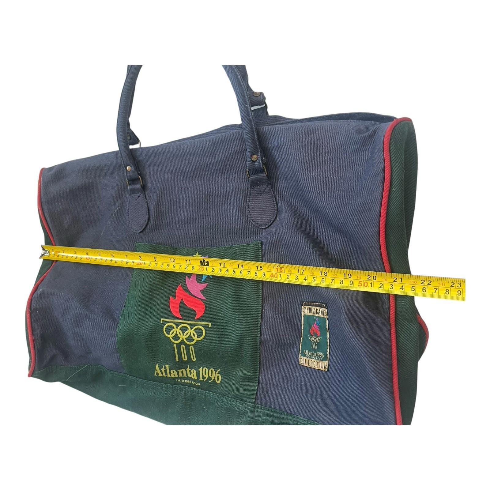 Vintage 1996 Atlanta Olympics Collection Canvas Multi Color Duffle Bag 16’X21’