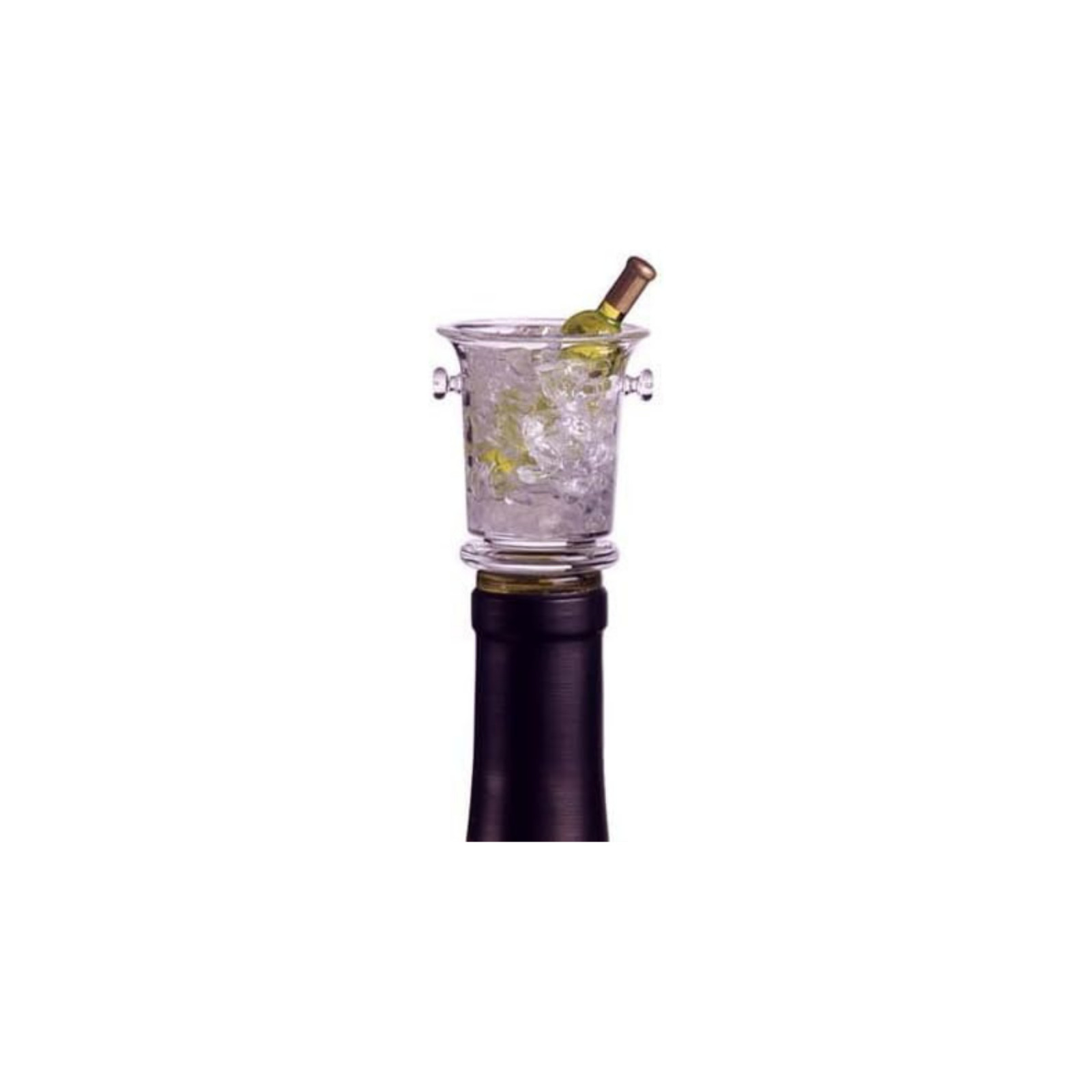 1 X Acrylic Mini Wine Bucket Shape Bottle Stopper