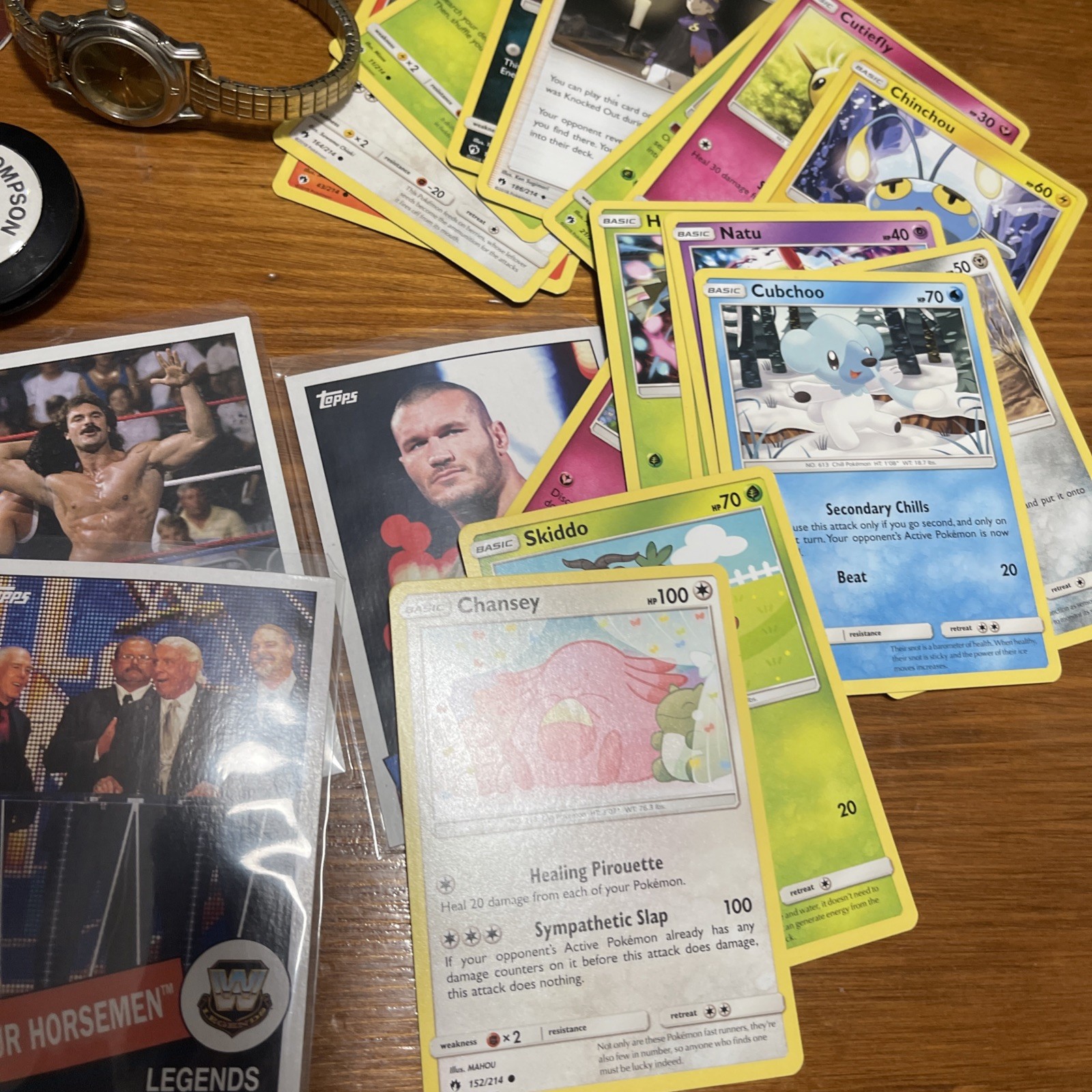 Vintage Junk Drawer Lot – Toys, Cards, GPK, Keychains, Watches, Jewelry, Pokémon