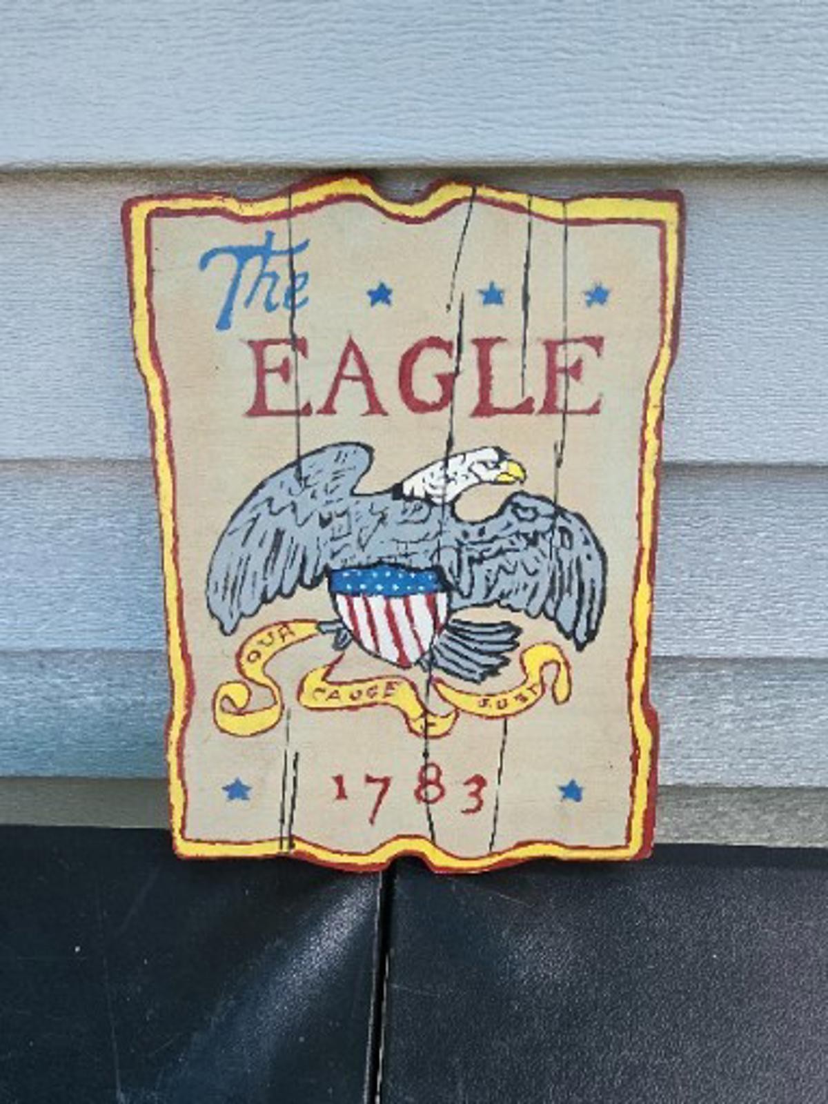 Vintage Reproduction of 1783 EAGLE 7″ X 9″ Wall Plaque Custom Trl7#38