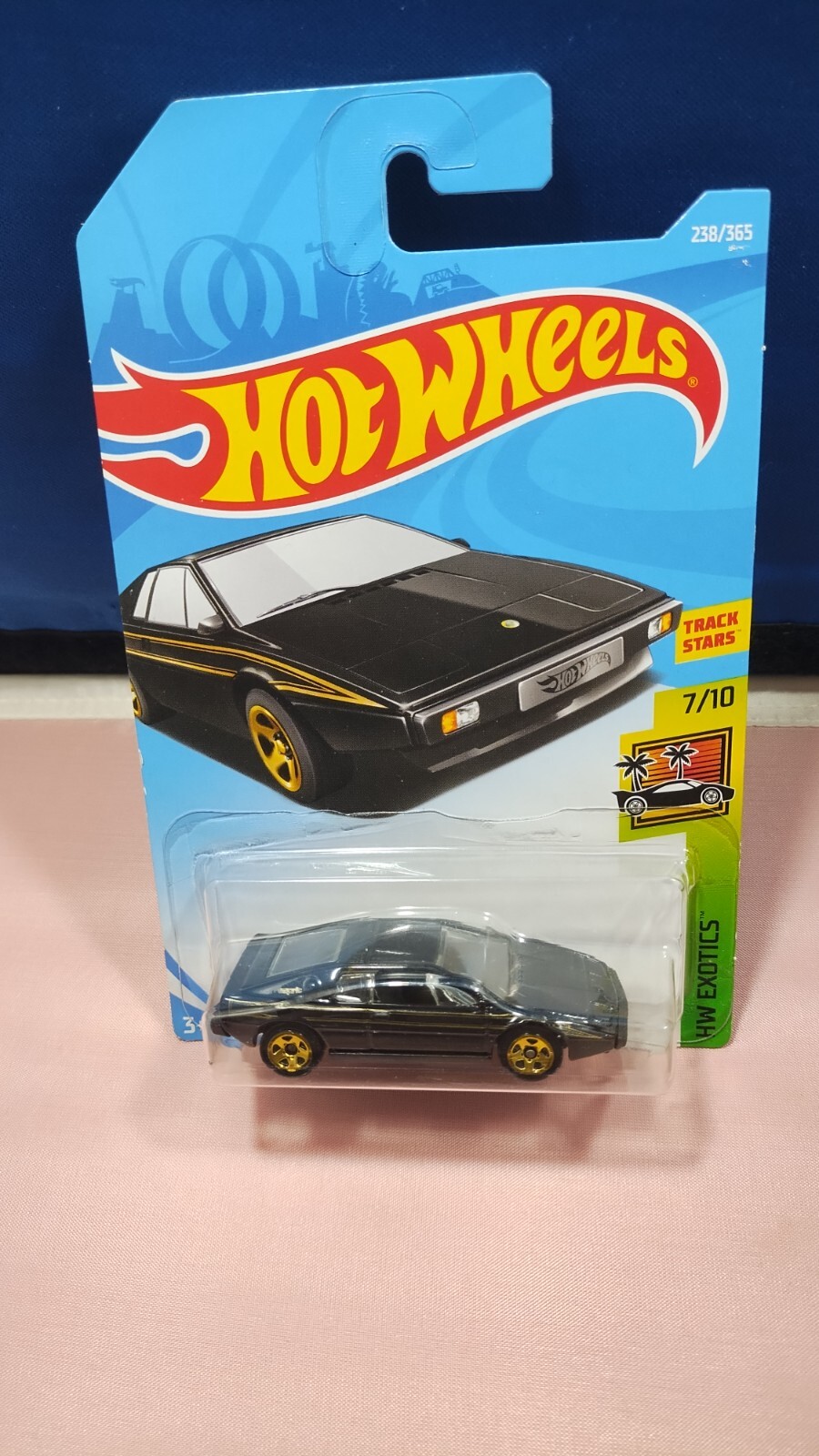 HOT WHEELS LOTUS ESPRIT S1 HW EXOTICS SERIES #7/10 BLACK DIECAST 1:64 SCALE