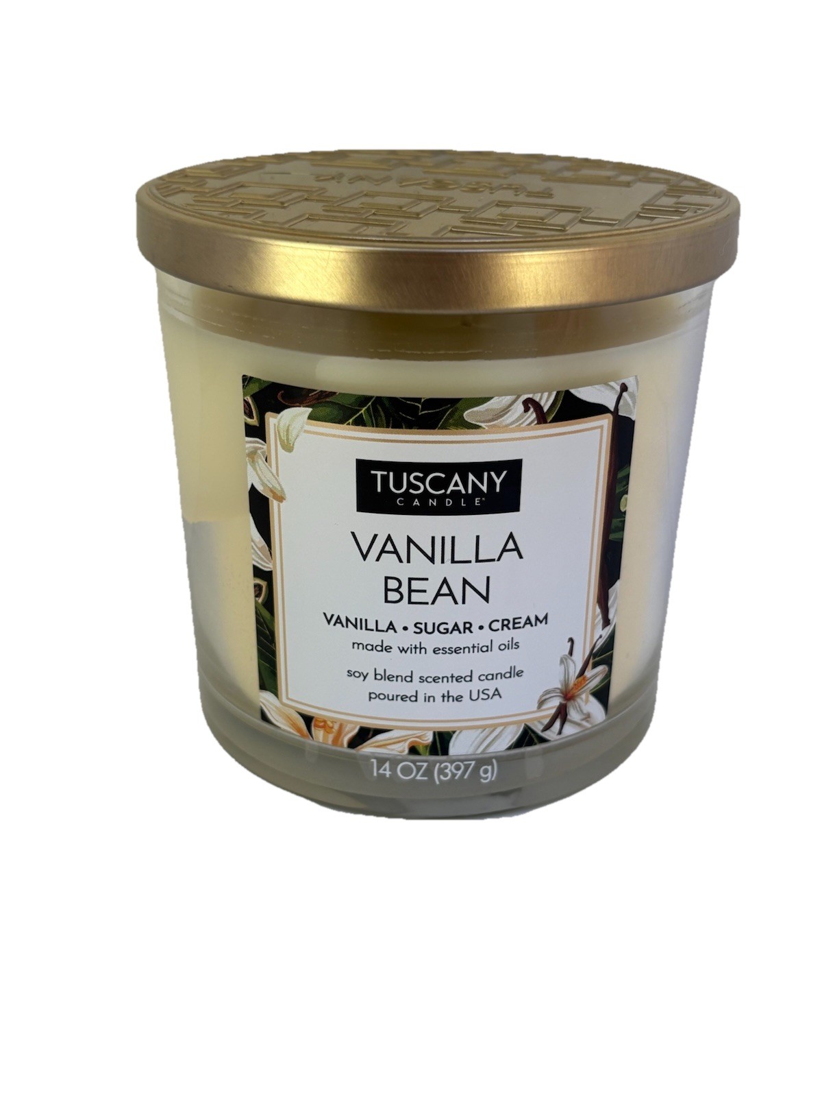 Candle Tuscany Vanilla Bean, 14 Ounce