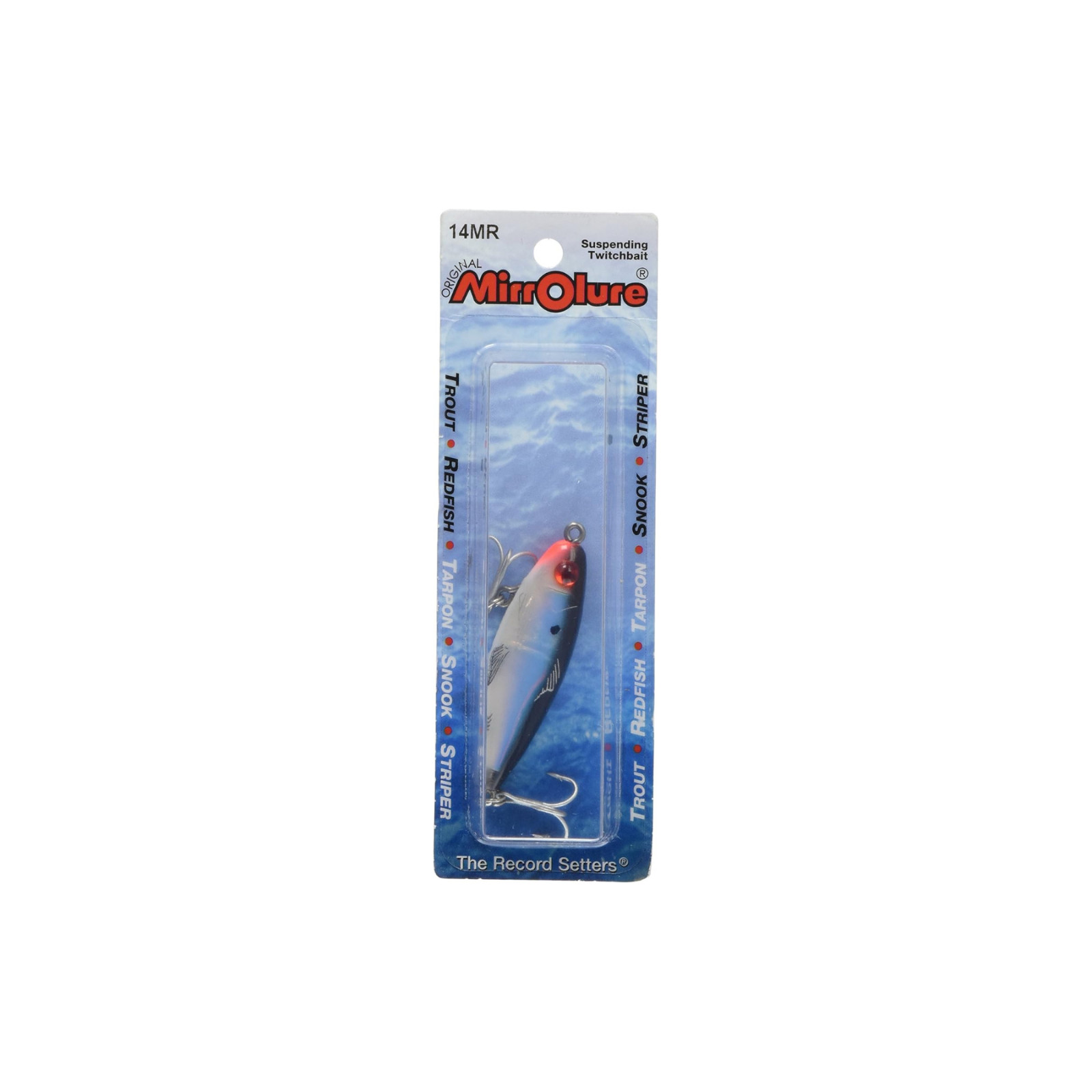 Mirrolure 14MR-21 Mirrodine Mini Twitchbait, 2.25″, 3/16 oz, Black/White/Silver